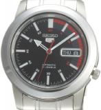 SEIKO 5 Stainless Steel Black Dial Watch Men's SNKK31J1 Made in Japan
