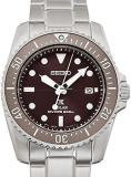SEIKO Prospex Solar Automatic Analog Divers Watch for Men SNE571P, Silver, Bracelet