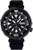 Seiko Prospex Tuna Automatic Diver's 200M Black Ceramic Watch with Silicone Band...