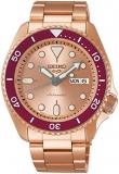 Seiko Watch SBSA216 Five Sports 55th Anniversary Custom Camp II Limited Edition Men's Watch, Pink Gold, Silver, Bracelet Type