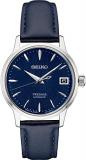 SEIKO Presage Cocktail Time Automatic Blue Leather Watch SRPF55