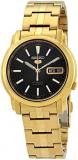 Seiko #SNKL88 Men's Gold Tone Stainless Steel Black Dial Automatic Watch