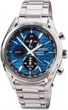 Seiko Chronograph Blue Dial Solar-Powered Men's Watch SSC801P1