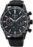SEIKO Men's Analog Quartz Watch with Nylon Strap SSB417P1, Black, Strap