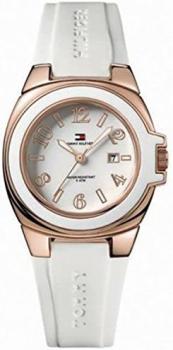 Tommy Hilfiger Riverside White Silicone White Dial Women's Watch #1780915