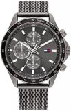 Tommy Hilfiger Analogue Multifunction Quartz Watch for Men with Gunmetal Stainle...