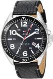 Tommy Hilfiger Men's 1791131 Casual Sport Analog Display Quartz Black Watch