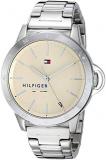Tommy Hilfiger Women's Quartz Stainless Steel and Stainless Steel Bracelet Casual Watch, Color: Cream (Model: 1782026)
