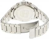 Tommy Hilfiger Men's 1791229 Hudson Analog Display Japanese Quartz Silver Watch