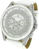 Tommy Hilfiger Women's White Leather Strap Watch with Crystal Details 1781142