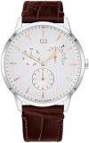Tommy Hilfiger Mens Multi dial Quartz Watch with Leather Strap 1710389
