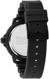 Tommy Hilfiger Men's Quartz Plastic and Silicone Strap Watch, Color: Black (Model: 1792001)
