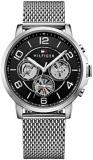 Tommy Hilfiger Men's Quartz Stainless Steel Watch, Color:Silver-Toned (Model: 17...