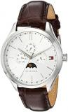 Tommy Hilfiger Men's 'OLIVER' Quartz Stainless Steel and Leather Casual Watch, Color:Brown (Model: 1791304)