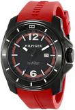 Tommy Hilfiger Men's 1791112 Cool Sport Analog Display Quartz Red Watch