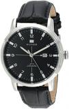 Tommy Hilfiger Men's 1710330 Stainless Steel Watch with Black Genuine Leather Ba...