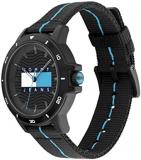 Tommy Hilfiger Men's Quartz Plastic & Aluminum and #Tide Ocean Recycled Plastic Nylon Strap Watch, Color: Black (Model: 1791999)