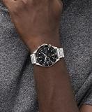 Tommy Hilfiger Men's Quartz Stainless Steel and Link Bracelet Watch, Color: Black (Model: 1791916)