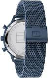 Tommy Hilfiger Men's Multifunction Stainless Steel and Mesh Bracelet Watch, Color: Navy (Model: 1791990)