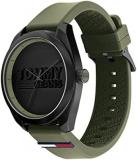 Tommy Jeans Men's Quartz Stainless Steel and Silicone Strap Watch, Color: Black (Model: 1791930)
