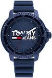 Tommy Hilfiger Men's Quartz Plastic and Silicone Strap Watch, Color: Blue (Model...