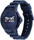 Tommy Hilfiger Men's Quartz Plastic and Silicone Strap Watch, Color: Blue (Model: 1792000)