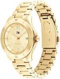 Tommy Hilfiger Women's Ionic Thin Gold Plated Steel Case and Link Bracelet Watch, Color: Gold Plated (Model: 1782513)