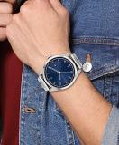 Tommy Hilfiger Men's Quartz Stainless Steel and Link Bracelet Watch, Color: Navy (Model: 1710455)