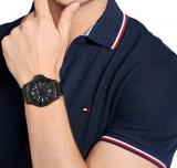 Tommy Hilfiger Men's Quartz Stainless Steel and Link Bracelet Watch, Color: Black (Model: 1791996)