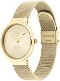 Tommy Hilfiger Women's Quartz Watch with Gold Plated Steel Strap, 15 (Model: 1782487)