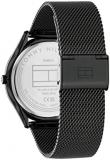 Tommy Hilfiger Men's Quartz Stainless Steel Case and Mesh Bracelet Watch, Color: Black (Model: 1710513)