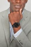 Tommy Hilfiger Men's Quartz Stainless Steel Case and Mesh Bracelet Watch, Color: Black (Model: 1710513)