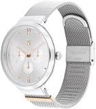 Tommy Hilfiger Women's Stainless Steel Case and Mesh Bracelet Watch, Color: Silver (Model: 1782537)