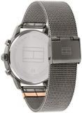 Tommy Hilfiger Women's Quartz Stainless Steel and Mesh Bracelet Casual Watch, Color: Grey (Model: 1782304)