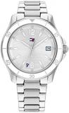 Tommy Hilfiger Women's Stainless Steel Case and Link Bracelet Watch, Color: Silv...