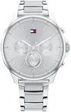 Tommy Hilfiger Women's Quartz Watch with Stainless Steel Strap, Silver, 18 (Model: 1782450)