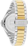 Tommy Hilfiger Men's Two Tone Stainless Steel & Multicolor Aluminum Case and Link Bracelet Watch, Color: Two Tone (Model: 1792013)