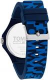 Tommy Hilfiger Unisex Quartz Plastic Case and Silicone Strap Watch, Color: Navy (Model: 1792044)
