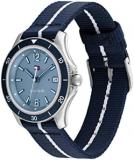 Tommy Hilfiger Women's Stainless Steel Case and Nylon Strap Watch, Color: Navy (Model: 1782511)