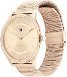 Tommy Hilfiger 1782529 Women's Stainless Steel Case and Mesh Bracelet Watch Color: Carnation