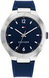 Tommy Hilfiger Women's Quartz Stainless Steel and Silicone Strap Watch, Color: N...