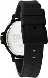 Tommy Hilfiger 1792032 Men's Plastic & Aluminum Case and Silicone Strap Watch Color: Black