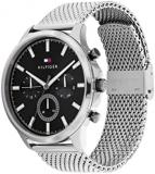 Tommy Hilfiger 1710498 Men's Stainless Steel Case and Mesh Bracelet Watch Color: Silver
