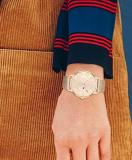 Tommy Hilfiger Women's Quartz Stainless Steel and Mesh Bracelet Watch, Color: Carnation (Model: 1782369)