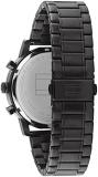 Tommy Hilfiger Men's Quartz Multifunction Stainless Steel and Link Bracelet Watch, Color: Black (Model: 1791879)