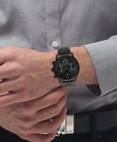 Tommy Hilfiger Men's Quartz Multifunction Stainless Steel and Link Bracelet Watch, Color: Black (Model: 1791879)