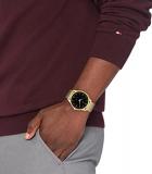 Tommy Hilfiger Men's Quartz Stainless Steel and Mesh Bracelet Watch with Hyper Slim Case, Color: Black (Model: 1710469)