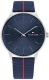 Tommy Hilfiger Men's Quartz Stainless Steel and Nylon Strap Casual Watch, Color:...