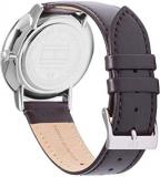 Tommy Hilfiger Men's Quartz Stainless Steel and Leather Strap Casual Watch, Color: Brown (Model: 1791508)