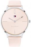 Tommy Hilfiger Women's Quartz Stainless Steel and Leather Strap Casual Watch, Co...